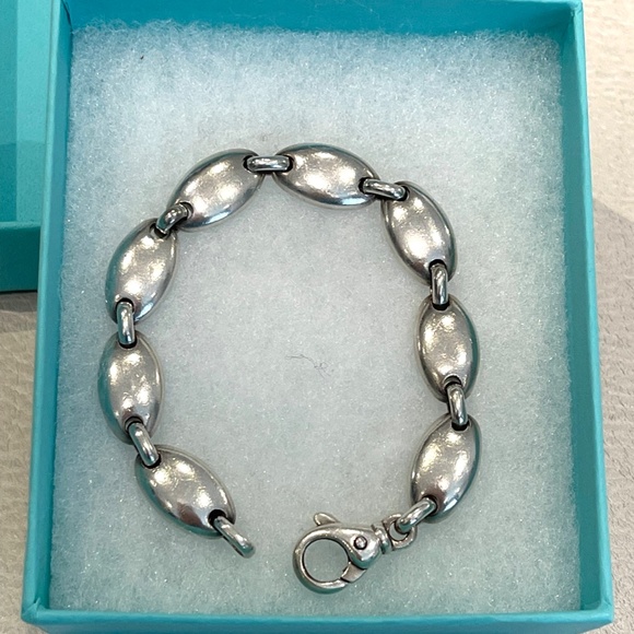 Tiffany & Co. Sterling Silver Pebble Link Bracelet - Picture 5 of 5
